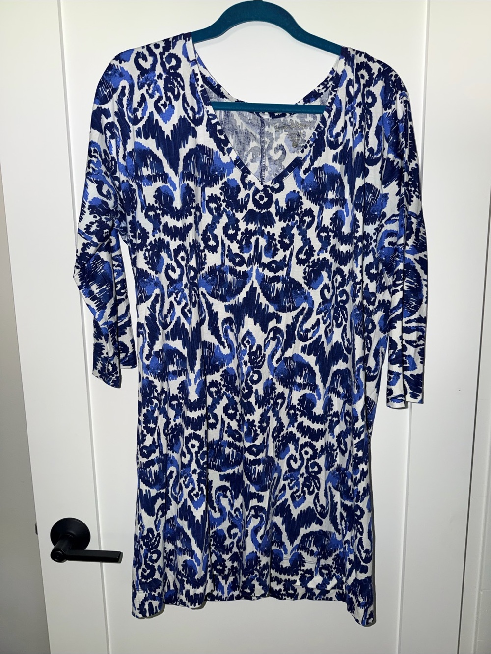 Lilly Pulitzer Blue & White Flamingo Women's Dress